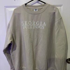 Fanatics Georgia Bulldogs Crewneck Sweater - Beige